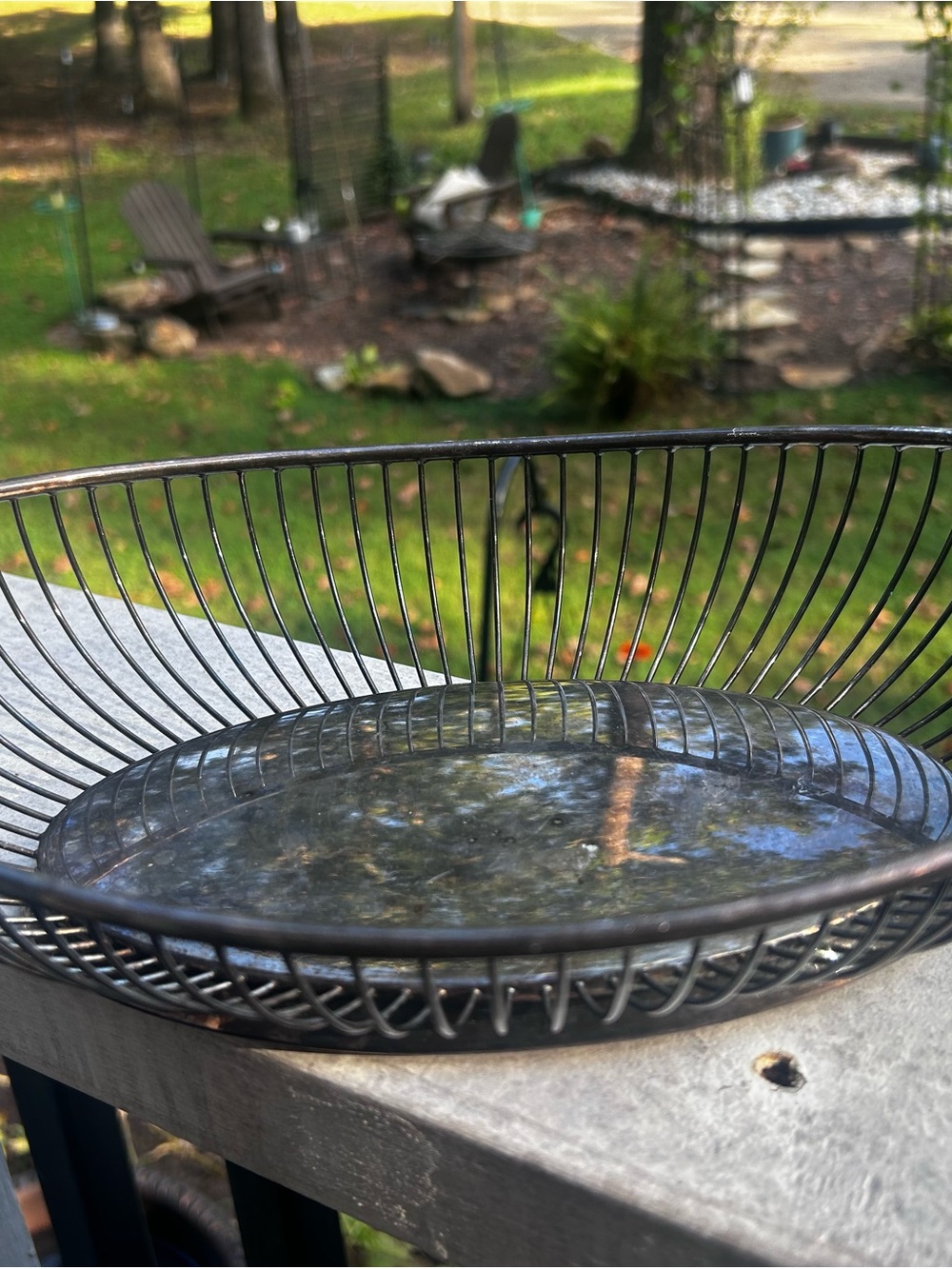 Gorham silver plated Metal Wire Serving Bowl